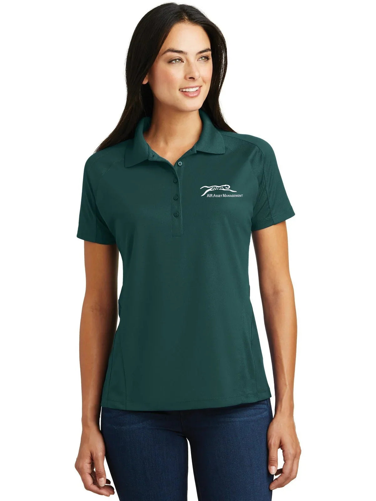 Sport-Tek Ladies Dri-Mesh Pro Polo with custom logo embroidery