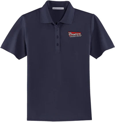 Port Authority Ladies Dry Zone Ottoman Polo with custom logo embroidery