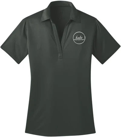 Port Authority Ladies Silk Touch Performance Polo with custom logo embroidery