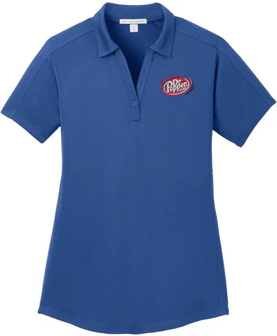 Port Authority Women's Diamond Jacquard Polo with custom logo embroidery
