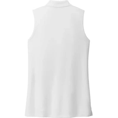 Port Authority Women's Dry Zone UV Micro-Mesh Sleeveless Polo with custom logo embroidery