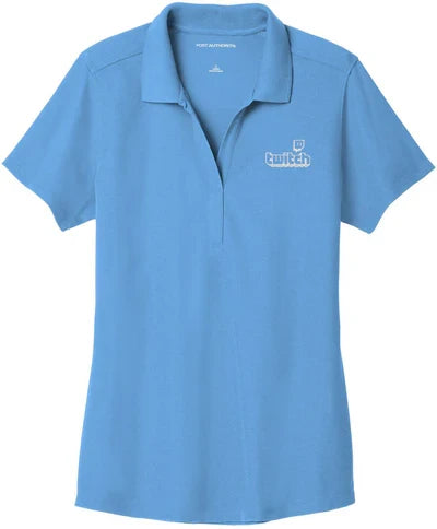 Port Authority Ladies EZPerformance Pique Polo with custom logo embroidery