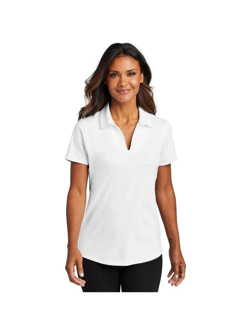 Port Authority Ladies City Stretch Polo with custom logo embroidery