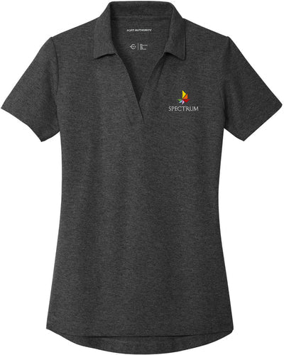 Port Authority Ladies C-FREE Cotton Blend Pique Polo with custom logo embroidery