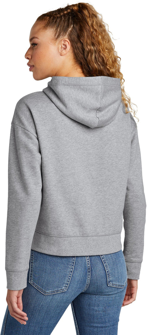 New Era Ladies Comeback Fleece Pullover Hoodie with custom logo embroidery