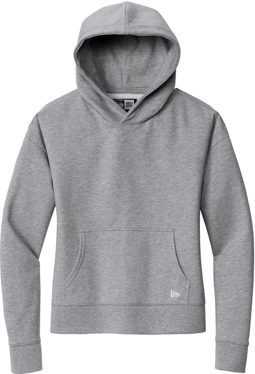 New Era Ladies Comeback Fleece Pullover Hoodie with custom logo embroidery