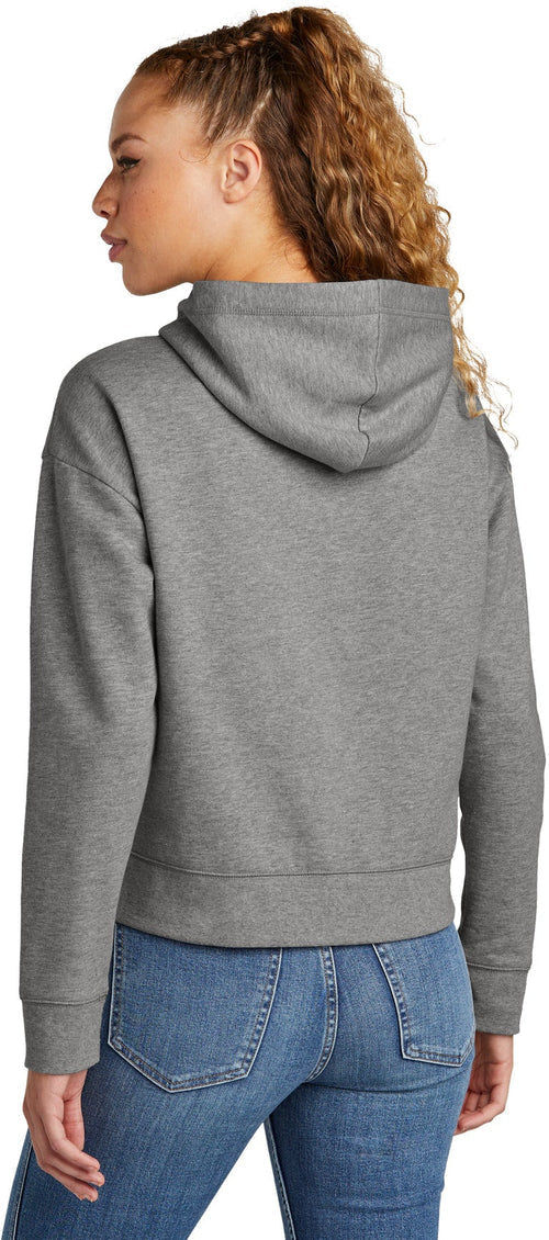 New Era Ladies Comeback Fleece Pullover Hoodie with custom logo embroidery