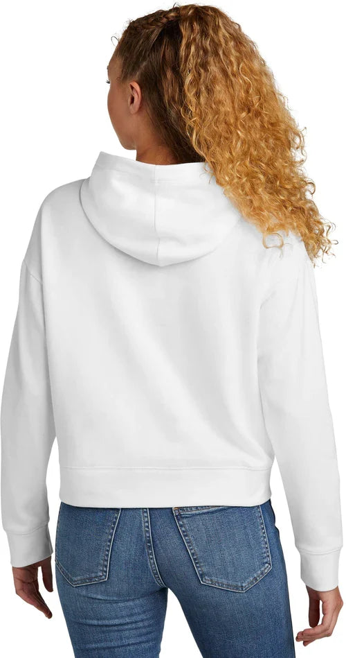 New Era Ladies Comeback Fleece Pullover Hoodie with custom logo embroidery