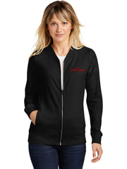 Sport-Tek Women's Lightweight French Terry Bomber with custom logo embroidery