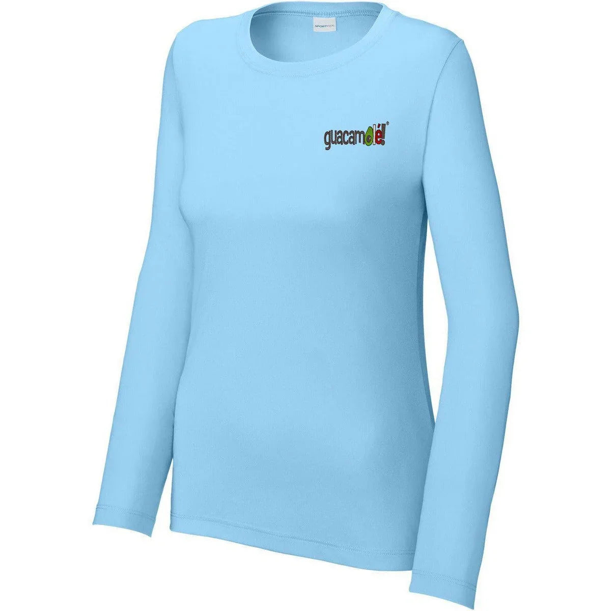 Sport-Tek Ladies Posi-UV Pro Long Sleeve with custom logo embroidery