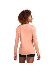 Sport-Tek Ladies Posi-UV Pro Long Sleeve with custom logo embroidery