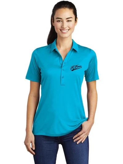 Sport-Tek Ladies Posi-UV Pro Polo with custom logo embroidery