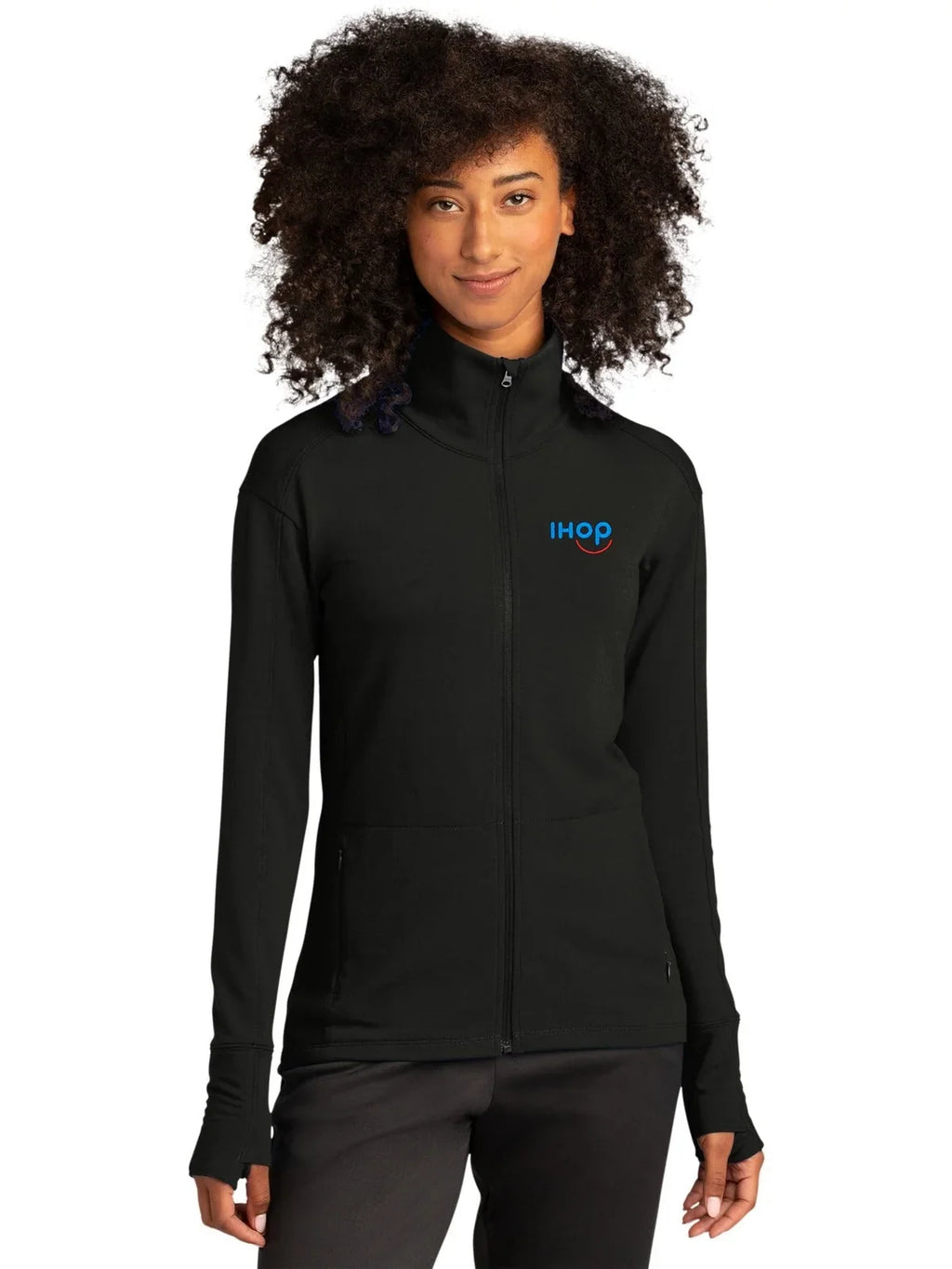 Sport-Tek Women's Sport-Wick Flex Fleece Full-Zip with custom logo embroidery