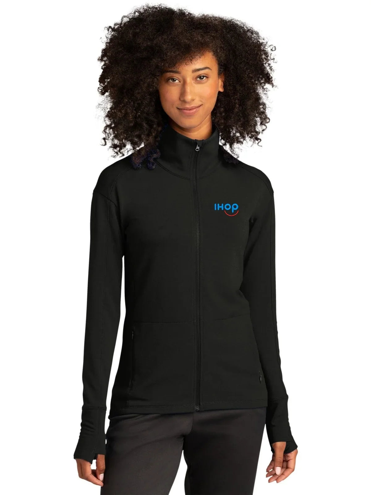 Sport-Tek Women's Sport-Wick Flex Fleece Full-Zip with custom logo embroidery