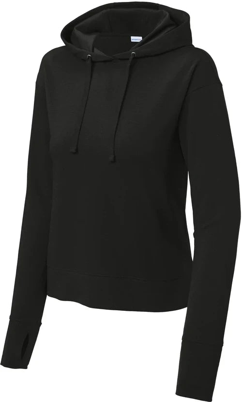 Sport-Tek Ladies Sport-Wick Fleece Hoodie with custom logo embroidery