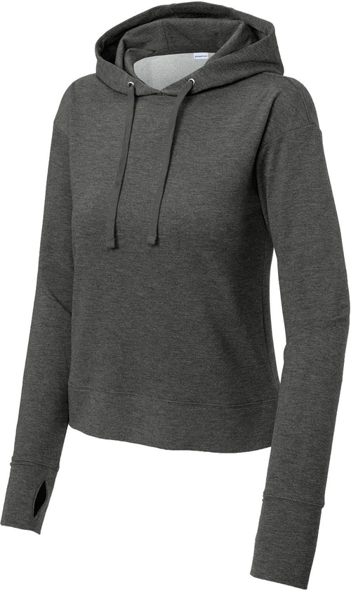 Sport-Tek Ladies Sport-Wick Fleece Hoodie with custom logo embroidery