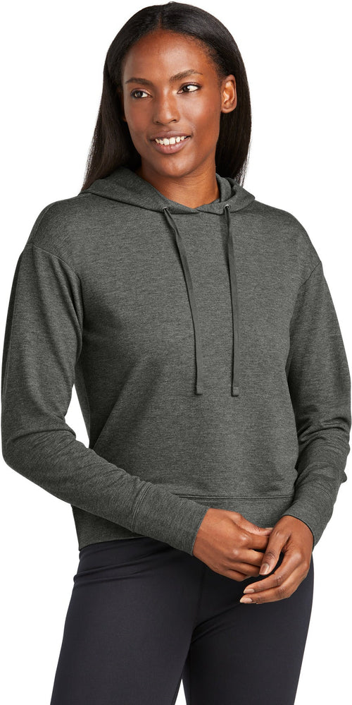 Sport-Tek Ladies Sport-Wick Fleece Hoodie with custom logo embroidery