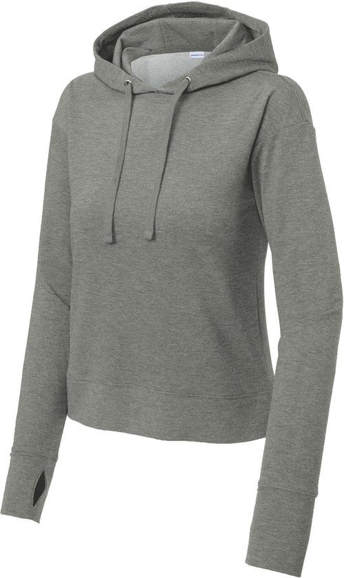 Sport-Tek Ladies Sport-Wick Fleece Hoodie with custom logo embroidery