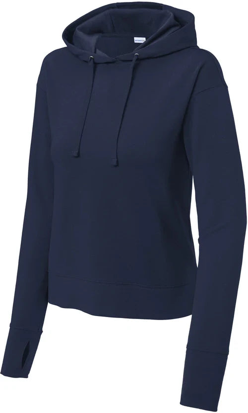 Sport-Tek Ladies Sport-Wick Fleece Hoodie with custom logo embroidery