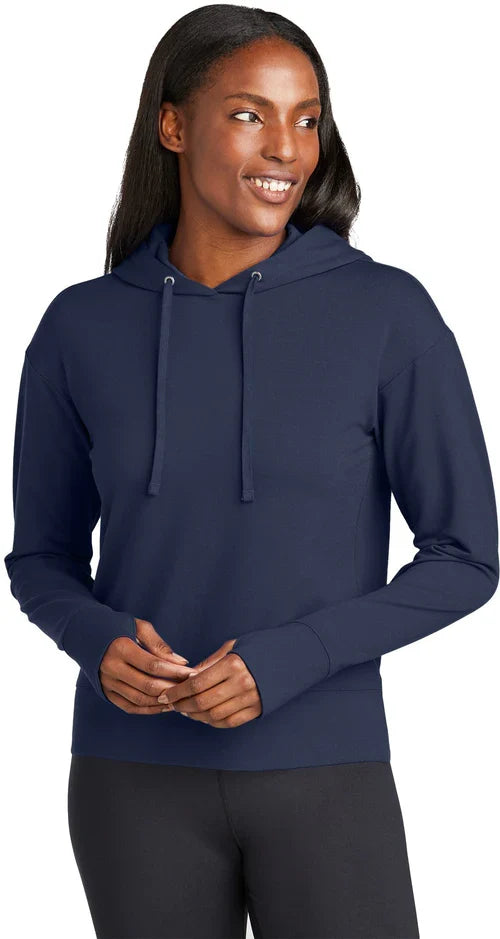 Sport-Tek Ladies Sport-Wick Fleece Hoodie with custom logo embroidery