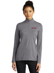 Sport-Tek Ladies Exchange 1.5 Long Sleeve 1/2-Zip with custom logo embroidery