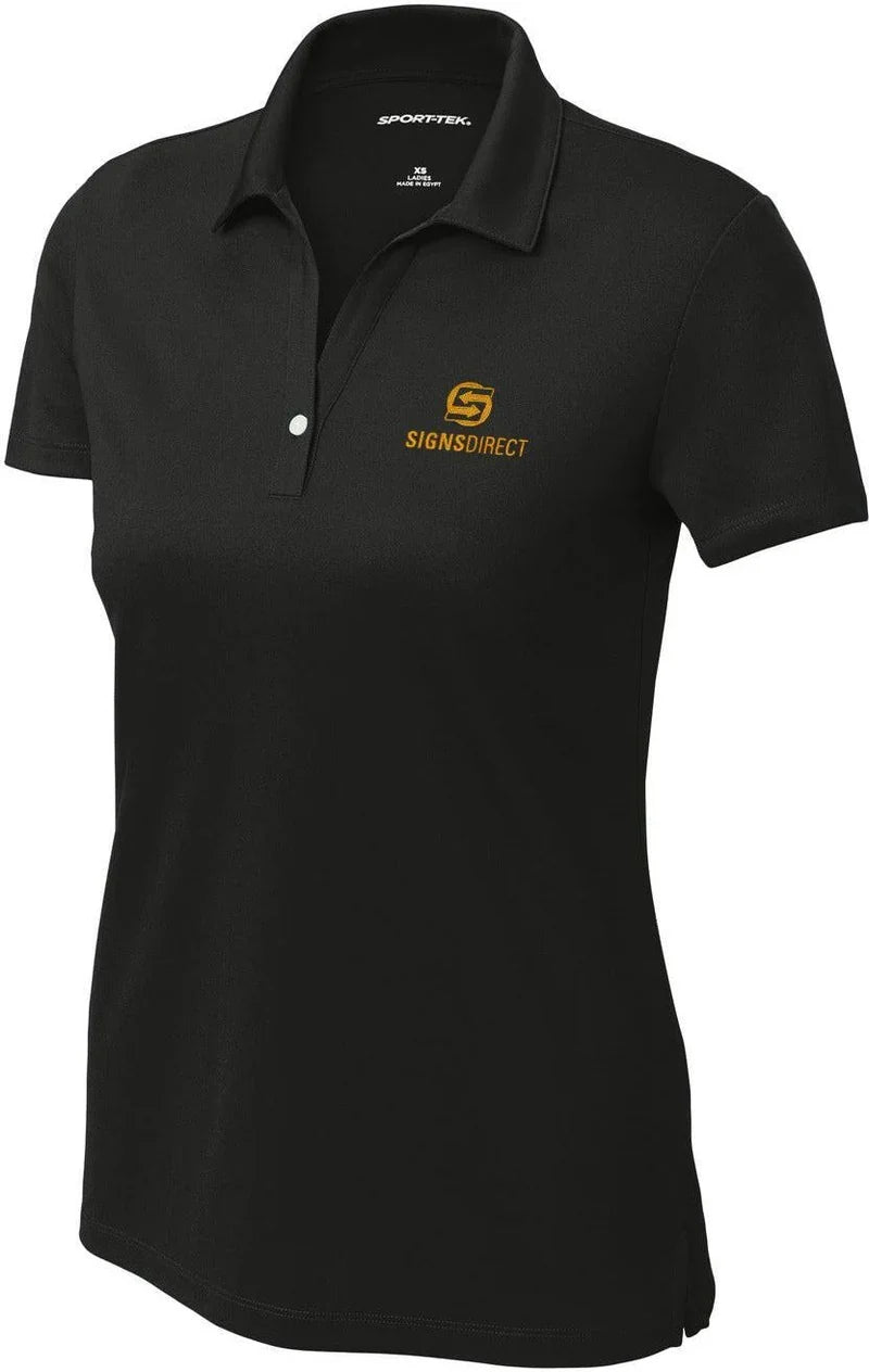 Sport-Tek Women's UV Micropique Polo with custom logo embroidery