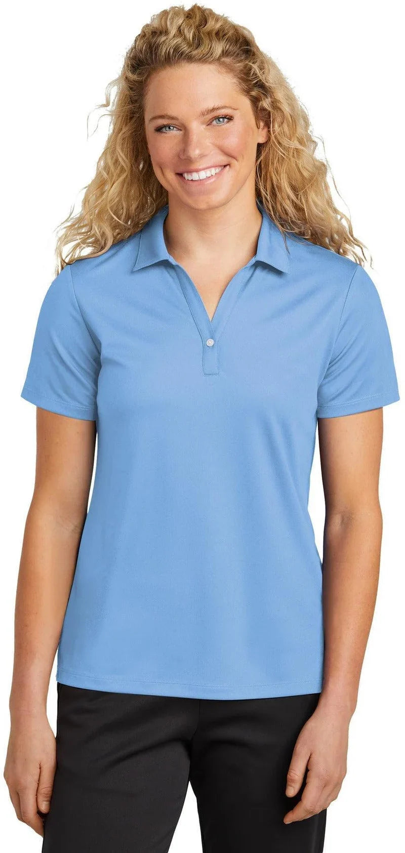 Sport-Tek Women's UV Micropique Polo with custom logo embroidery