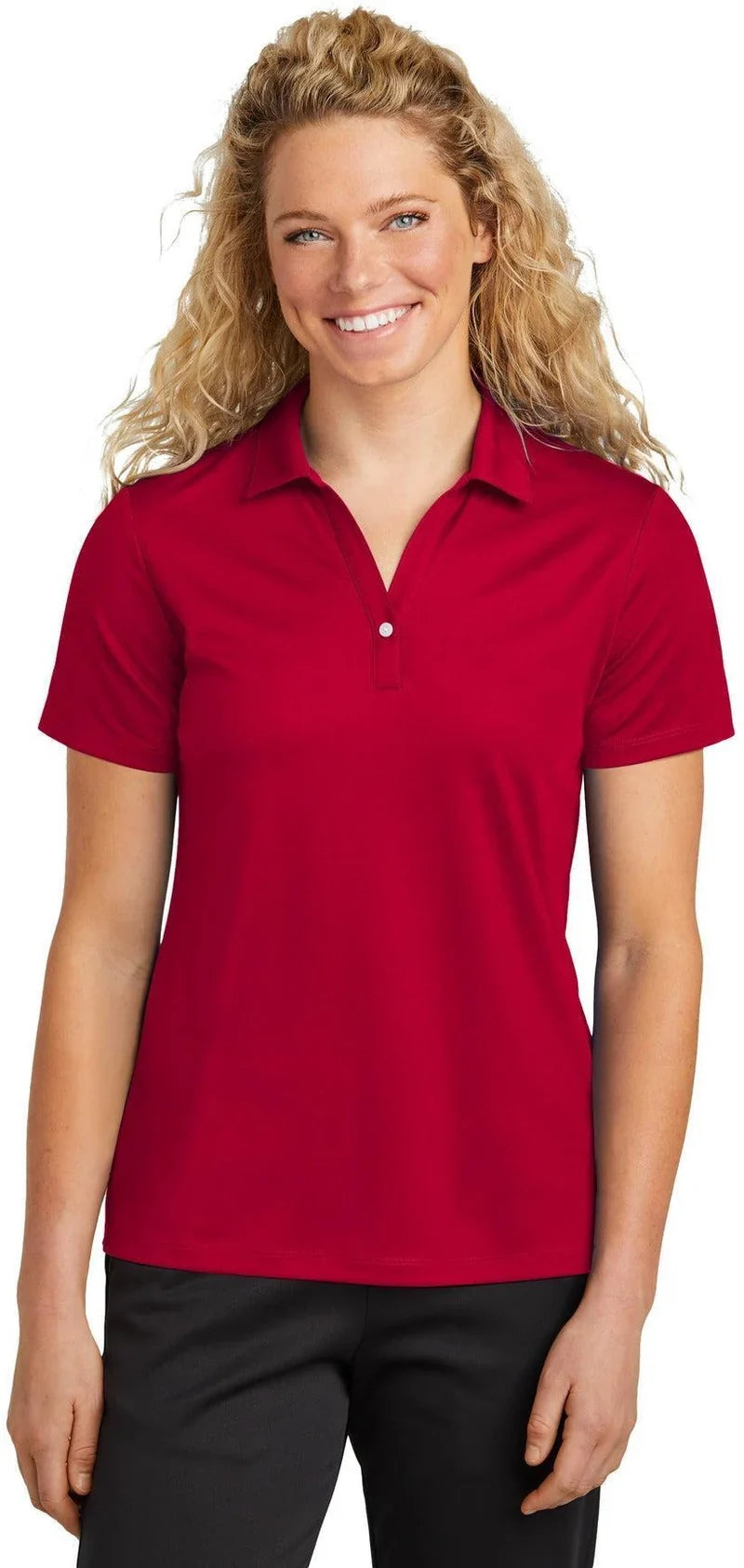 Sport-Tek Women's UV Micropique Polo with custom logo embroidery
