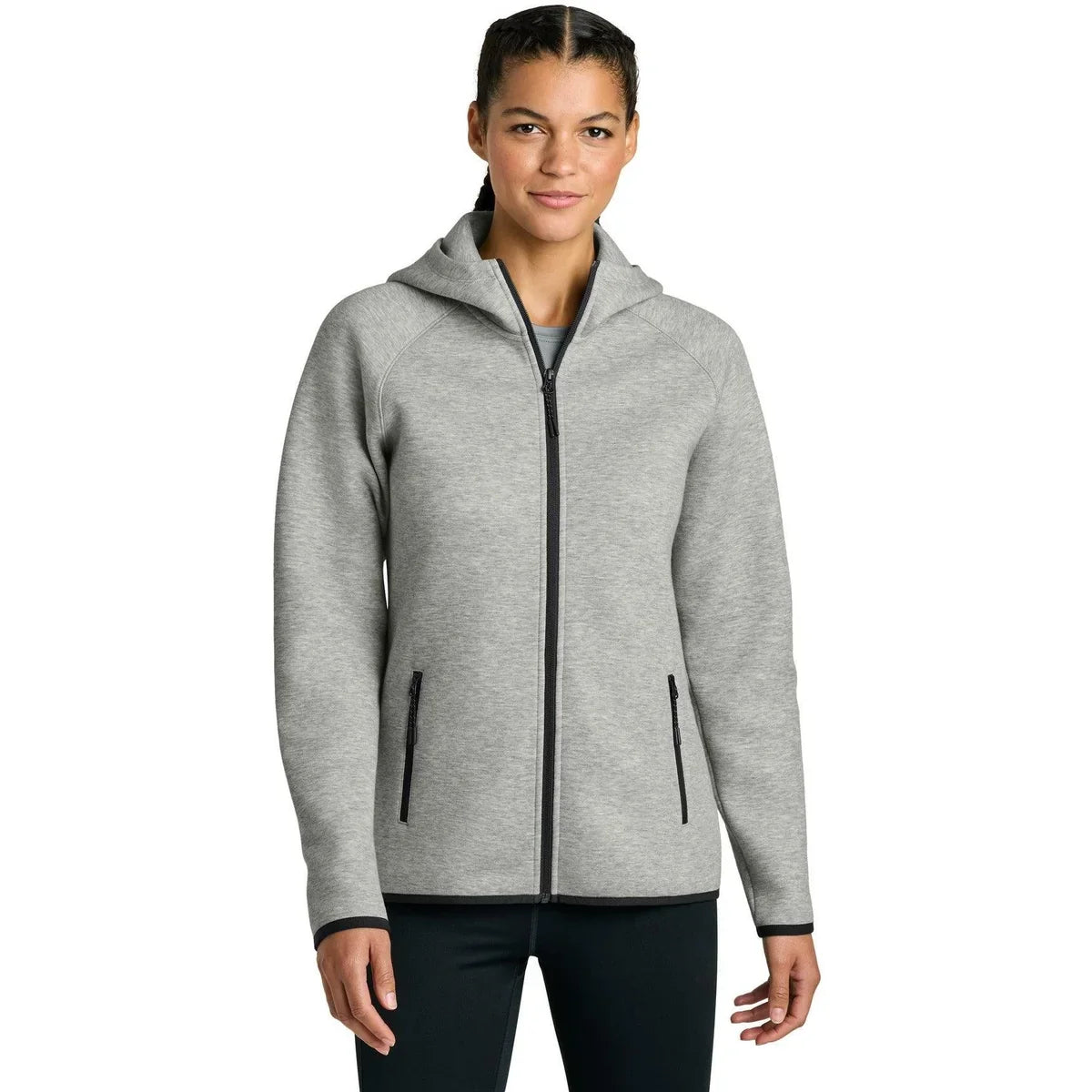 Sport-Tek Women’s Phenom Full-Zip Hoodie with custom logo embroidery