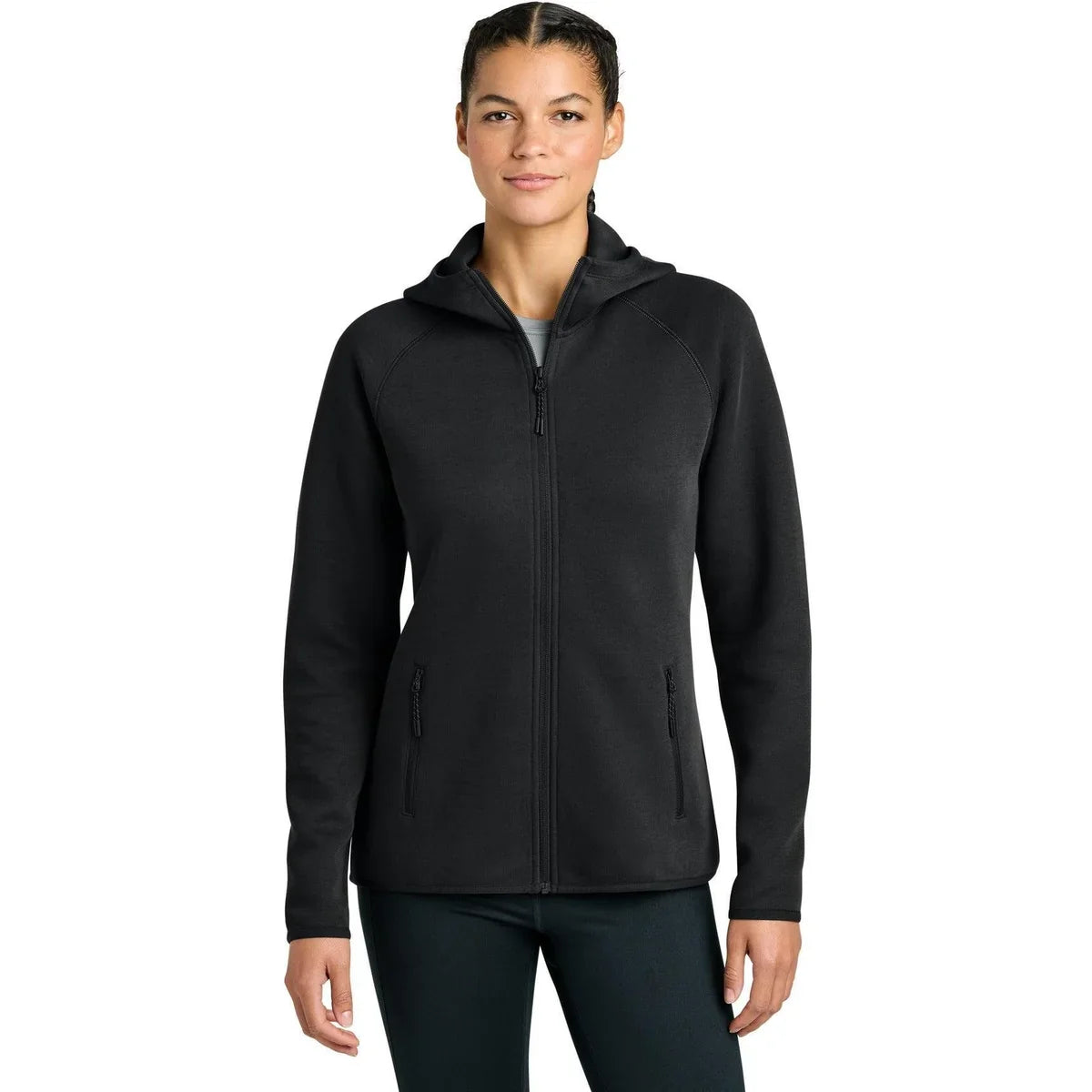 Sport-Tek Women’s Phenom Full-Zip Hoodie with custom logo embroidery