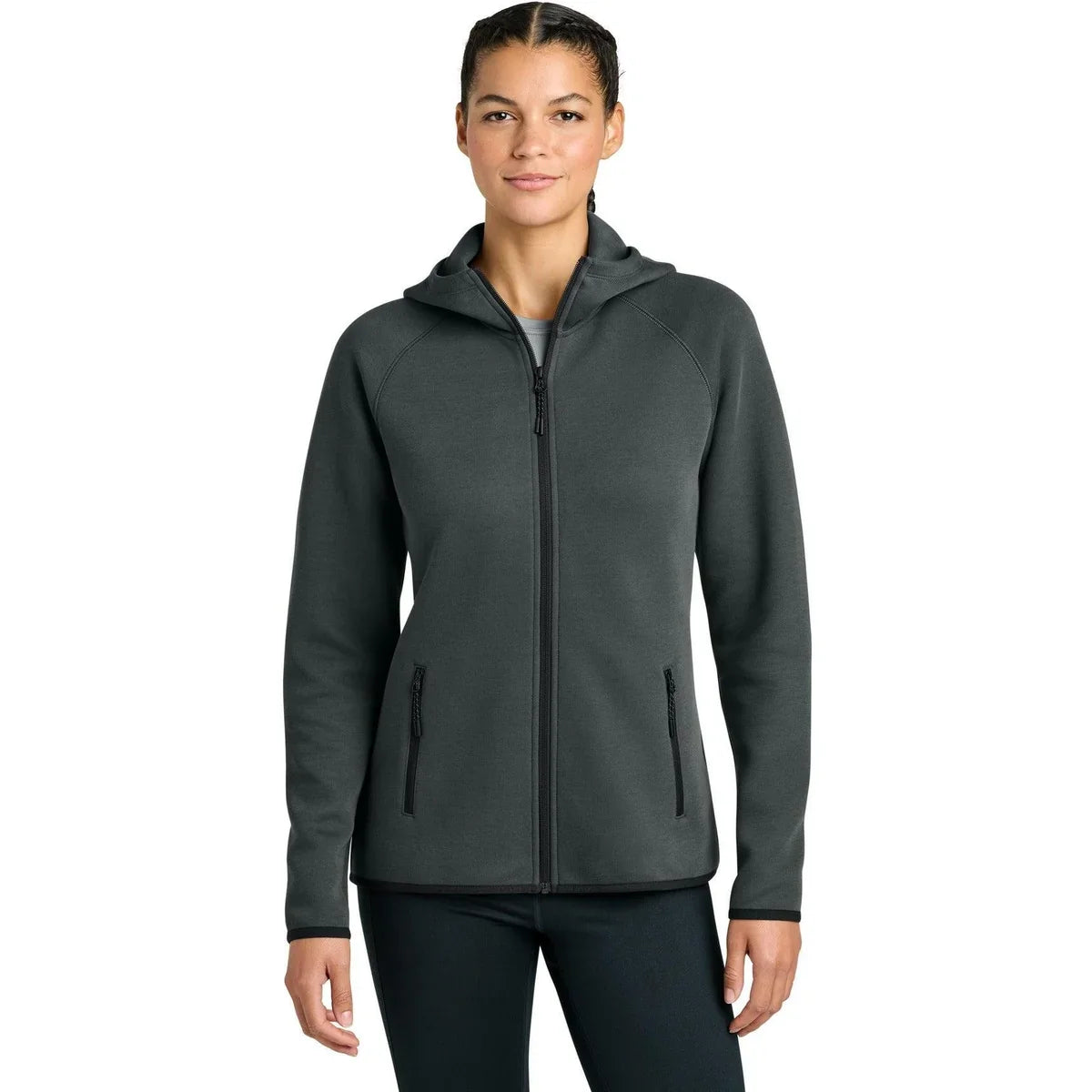 Sport-Tek Women’s Phenom Full-Zip Hoodie with custom logo embroidery