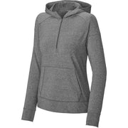 Sport-Tek Ladies Sport-Wick Stretch 1/2-Zip Hoodie with custom logo embroidery