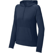 Sport-Tek Ladies Sport-Wick Stretch 1/2-Zip Hoodie with custom logo embroidery