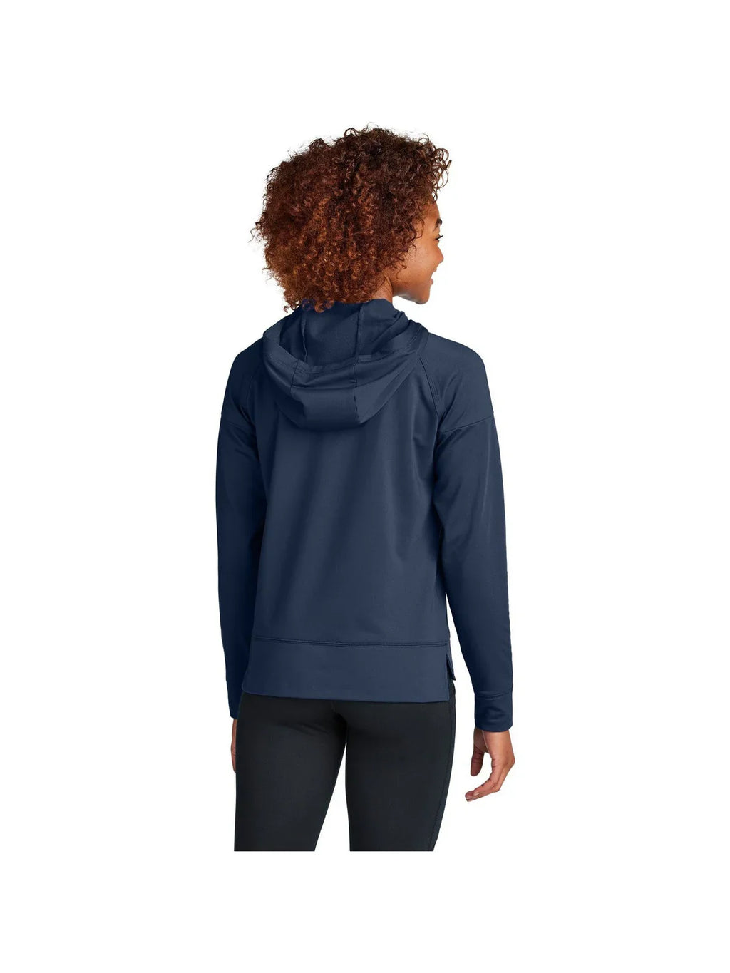 Sport-Tek Ladies Sport-Wick Stretch 1/2-Zip Hoodie with custom logo embroidery
