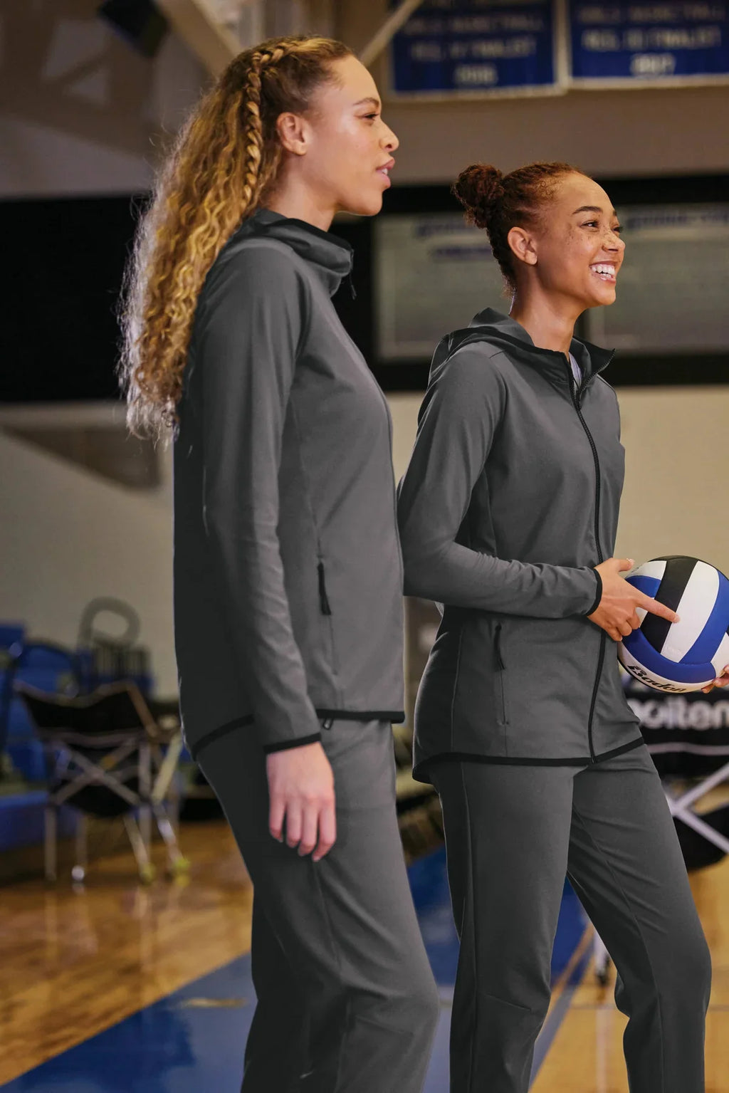 Sport-Tek Women's Circuit Hooded Full-Zip with custom logo embroidery