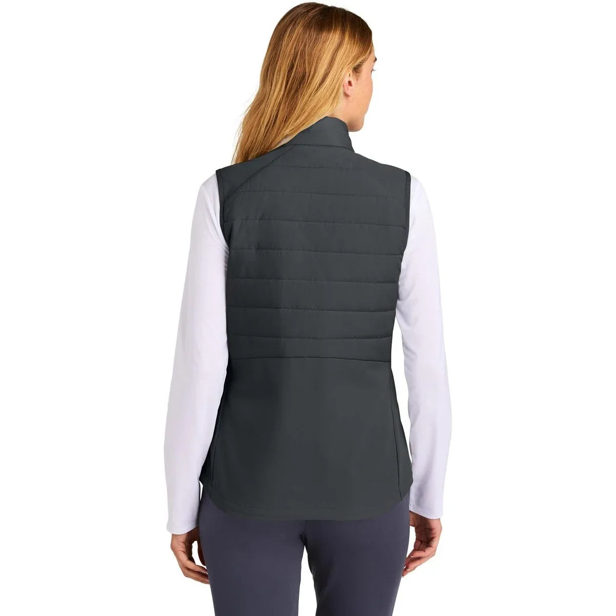 Sport-Tek Women’s Teknical Hybrid Vest with custom logo embroidery