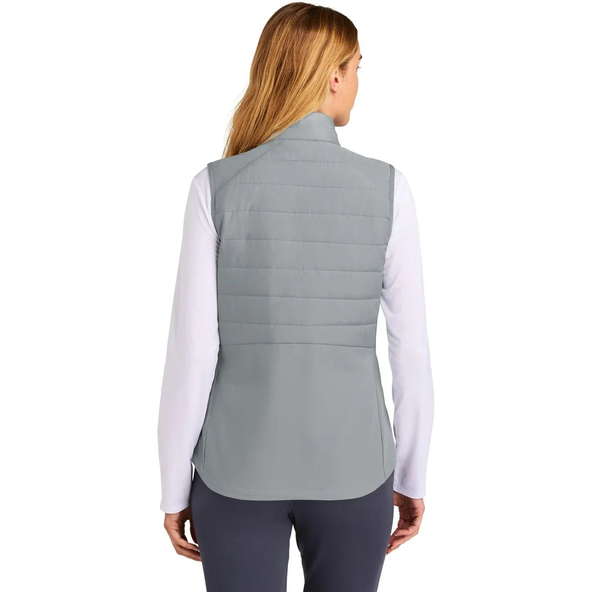 Sport-Tek Women’s Teknical Hybrid Vest with custom logo embroidery
