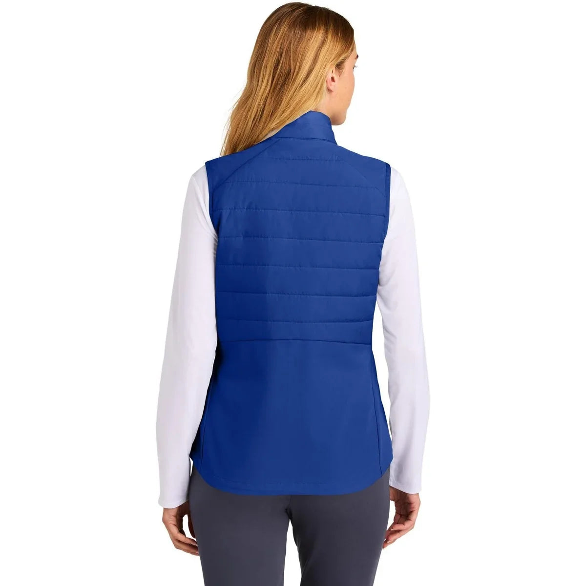 Sport-Tek Women’s Teknical Hybrid Vest with custom logo embroidery
