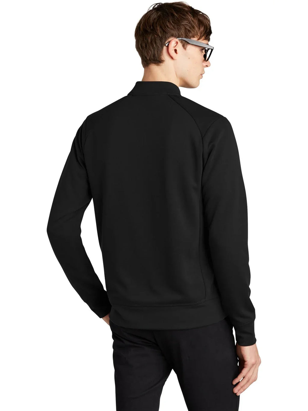 Mercer+Mettle Double-Knit Bomber with custom logo embroidery