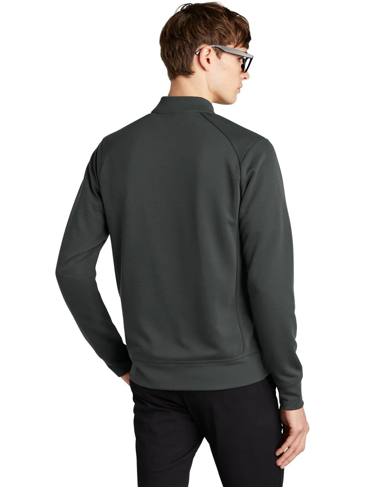 Mercer+Mettle Double-Knit Bomber with custom logo embroidery