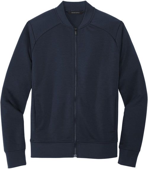 Mercer+Mettle Double-Knit Bomber with custom logo embroidery