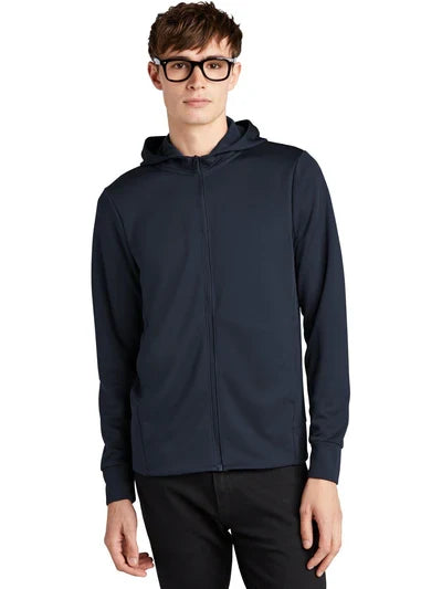 Mercer+Mettle Double-Knit Full-Zip Hoodie with custom logo embroidery