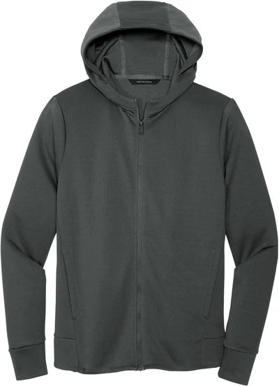 Mercer+Mettle Double-Knit Full-Zip Hoodie with custom logo embroidery