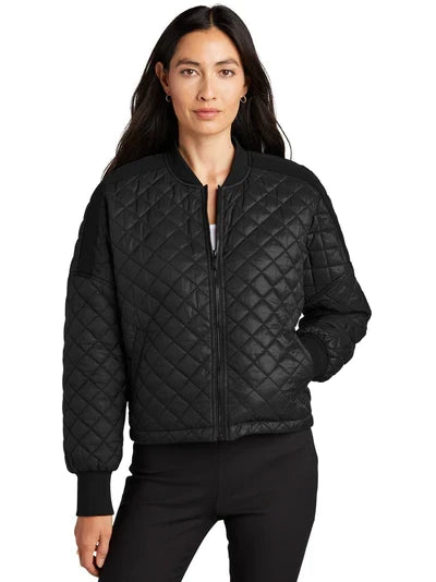 Mercer+Mettle Women’s Boxy Quilted Jacket with custom logo embroidery