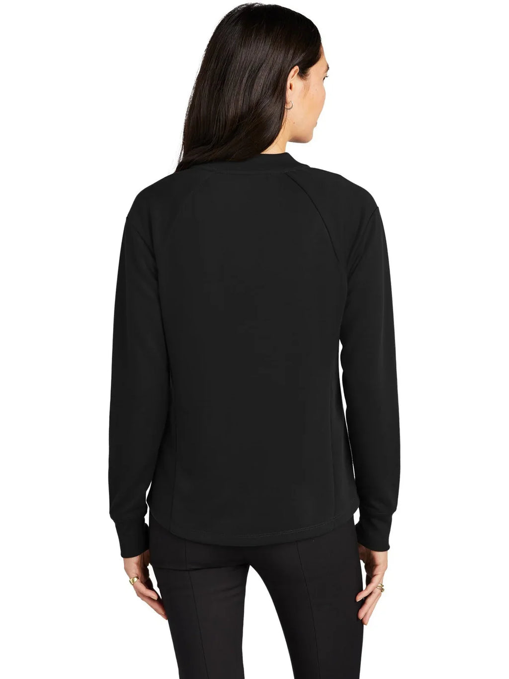 Mercer+Mettle Women's Double-Knit Bomber with custom logo embroidery