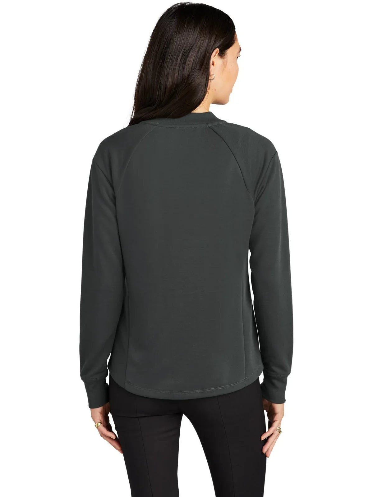 Mercer+Mettle Women's Double-Knit Bomber with custom logo embroidery