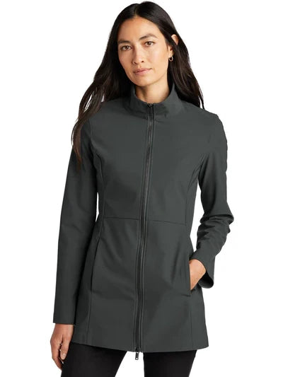 Mercer+Mettle Women’s Faille Soft Shell with custom logo embroidery