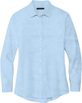 Mercer+Mettle Women’s Long Sleeve Stretch Woven Shirt with custom logo embroidery