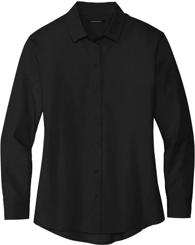 Mercer+Mettle Women’s Long Sleeve Stretch Woven Shirt with custom logo embroidery