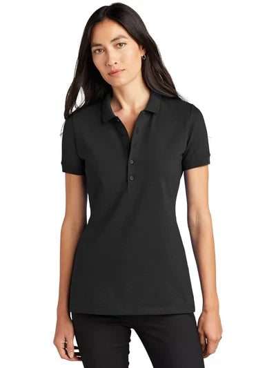 Mercer+Mettle Ladies Stretch Heavyweight Pique Polo with custom logo embroidery